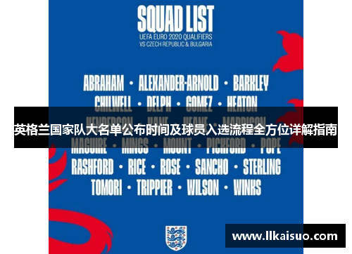 英格兰国家队大名单公布时间及球员入选流程全方位详解指南