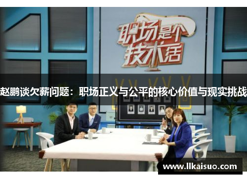 赵鹏谈欠薪问题：职场正义与公平的核心价值与现实挑战
